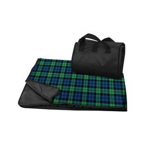 Liberty Bags Fleece/Nylon Plaid Picnic Blanket