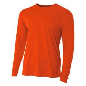 A-4 Youth Long Sleeve Cooling Performance Crew Shirt