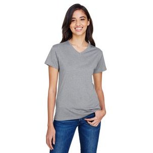 A-4 Ladies' Topflight Heather V-Neck T-Shirt