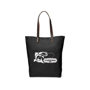 Prime Line Urban Cotton Tote Bag with Leather Handles