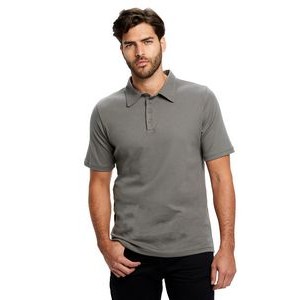 US BLANKS Men's Jersey Interlock Polo T-Shirt