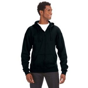 J AMERICA Adult Premium Full-Zip Fleece Hooded Sweatshirt