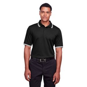 Devon and Jones CrownLux Performance Men's Plaited Tipped Polo
