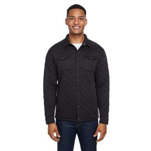 J AMERICA Adult Quilted Jersey Shirt Jacket