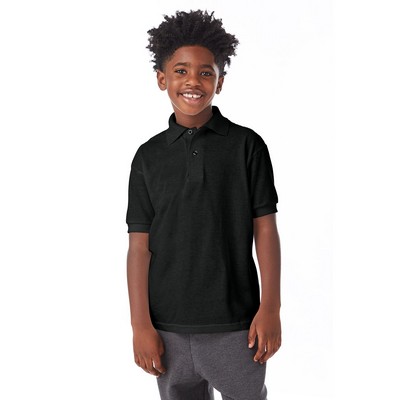 Hanes Printables Youth EcoSmart® Jersey Knit Polo