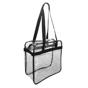 Liberty Bags Clear Tote with Zippered Top