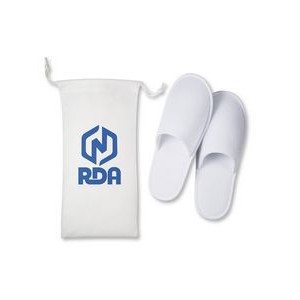 Prime Line Travel Slippers In Pouch