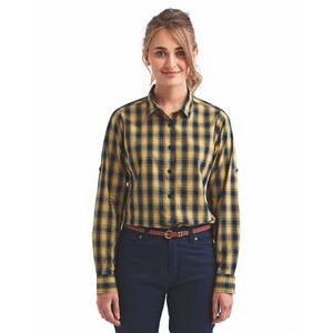 ARTISAN COLLECTION BY REPRIME Ladies' Mulligan Check Long-Sleeve Cotton Shirt