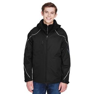 NORTH END Men's Angle 3-in-1 Jacket with Bonded Fleece Liner
