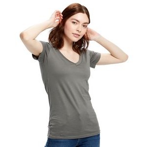 US BLANKS Ladies' Made in USA Short-Sleeve V-Neck T-Shirt
