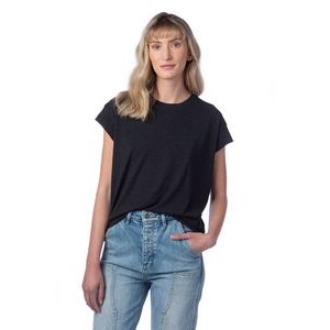 Alternative Ladies' Modal Tri-Blend Raw Edge Muscle T-Shirt