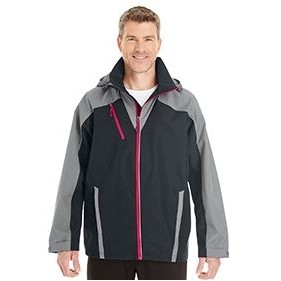 NORTH END Men's Embark Interactive Colorblock Shell with Reflective Printed Panels