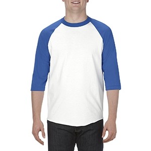 ALSTYLE Adult 6.0 oz., 100% Cotton 3/4 Raglan T-Shirt
