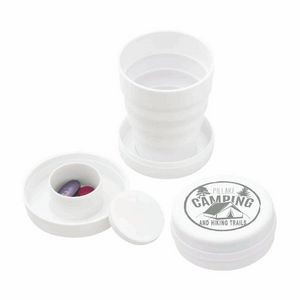 3 1/2 oz Collapsible Cup w/Pillbox