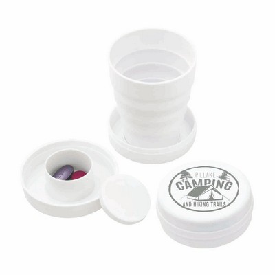 3 1/2 oz Collapsible Cup w/Pillbox