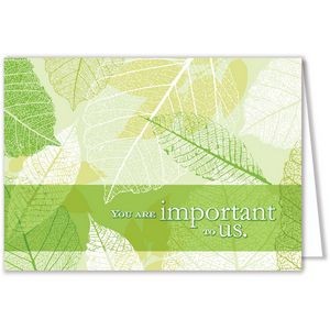 You're Important To Us Greeting Card