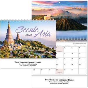 Scenic Asia Spiral Wall Calendar