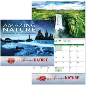 Luxe Amazing Nature Stapled Wall Calendar