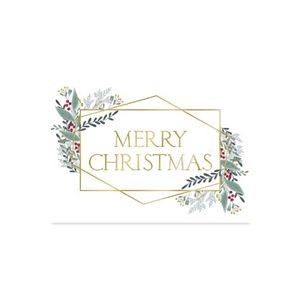 Merry Christmas Gold Card
