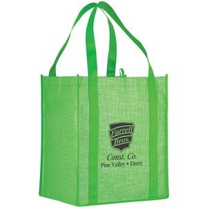 Silver Tone Colossal Grocery Tote