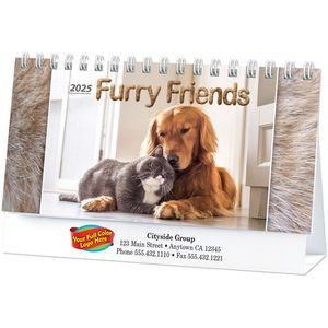 Full Color Furry Friends Desk Calendar