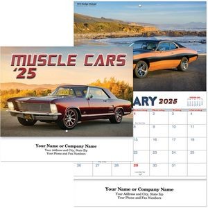 Muscle Cars Stapled Wall Calendar