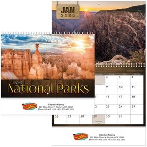 Full Color National Parks Spiral Wall Calendar