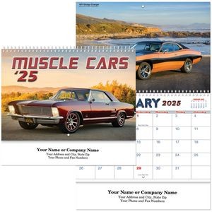 Muscle Cars Wall Calendar Spiral