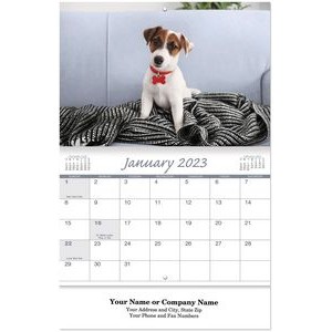 Canine Companions Stapled Wall Calendar