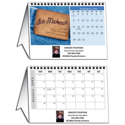 "In-the-Image" Personalized Tent Desk Calendar