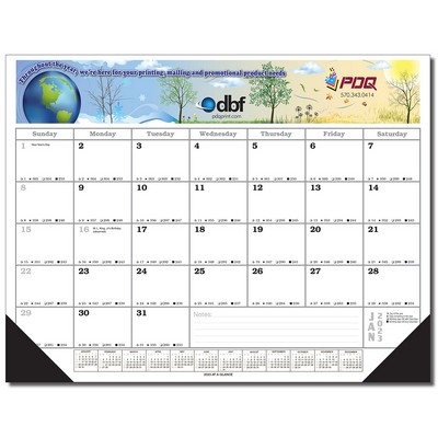 Desk Planner Blotter Calendar - Full Color