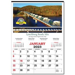 Custom Apron Monthly Wall Calendar - 17"x22"