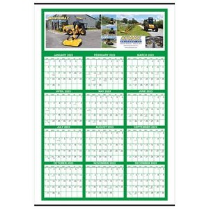 Full Color Yearly View Wall Calendar-27"x39"