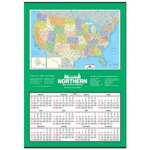 Jumbo Map Calendar (United States)