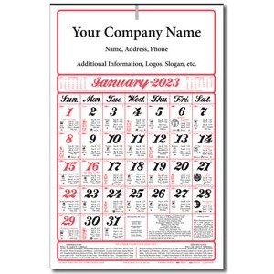 Almanac Calendar (Full Size / Six Sheet)