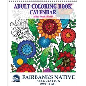 Adult Coloring Book Calendar