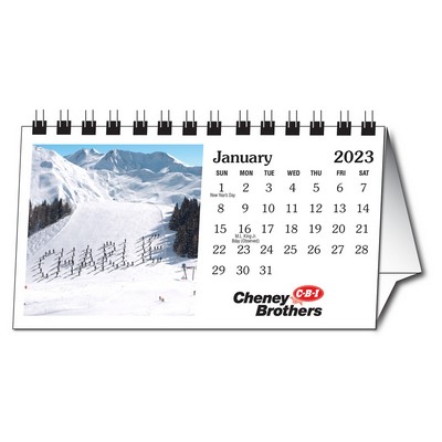 "In the Image" Personalized Desk Calendar - White Background