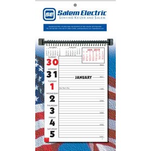 Stock Almanac Weekly Memo Wall Calendar (Patriotic)
