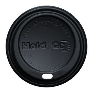 8 oz Insulated Paper Cup Dome Lid - Black