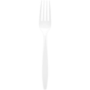 Plastic Fork - White