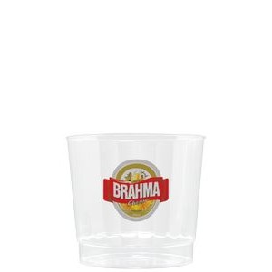 9 oz Clear Fluted Plastic Cup - Digital