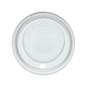 12oz Foam Cup Domed Lid - White