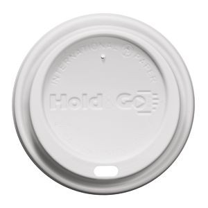 8 oz Insulated Paper Cup Dome Lid - White