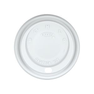 10 oz Foam Cup Domed Lid - White