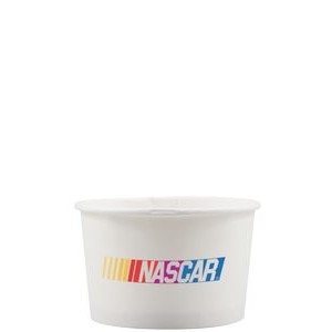 8 oz Paper Food Container - White - Digital