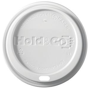 12/16/20 oz Insulated Paper Cup Dome Lid - White