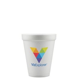 10 Oz. Foam Cup - White - Digital