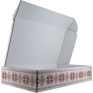 Mailing Box, B-Flute 20" x 12" x 4" - White - F - 960 sq in