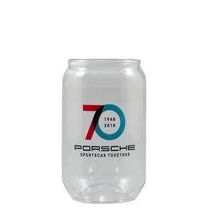 16 oz Clear Plastic Can Glass - Digital
