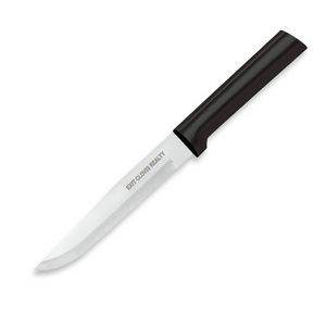 Stubby Butcher Knife w/Black Handle